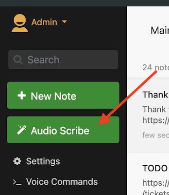 Audio Scribe on Desktop